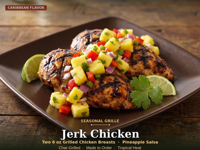 Caribbean Jerk Chicken.
