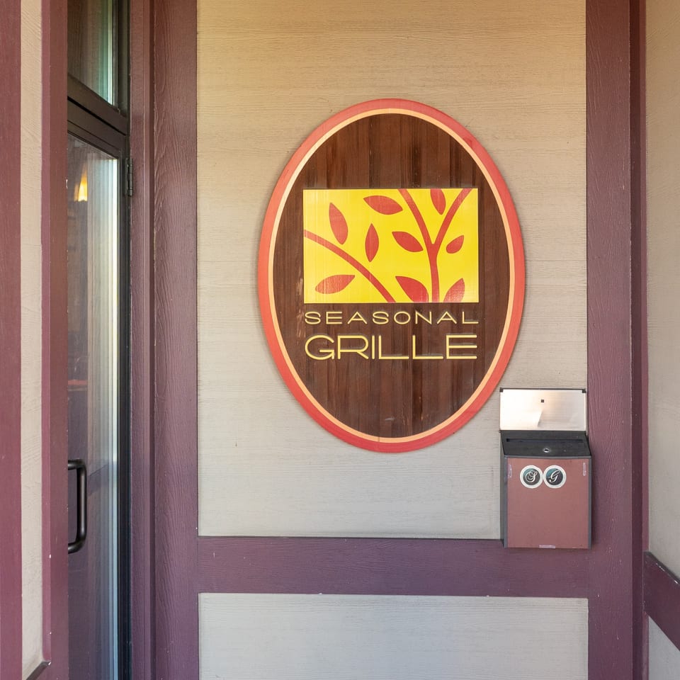 Seasonal Grille entrance sign