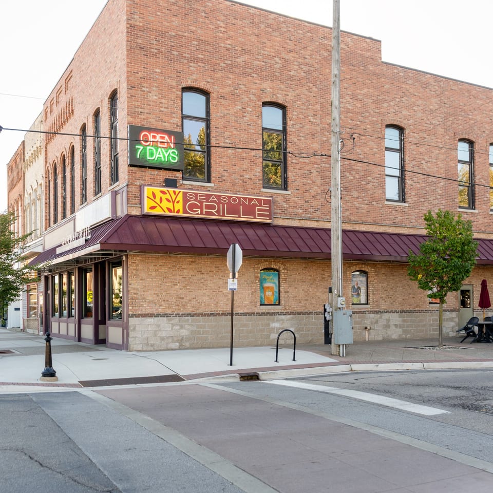 Seasonal Grille historic brick exterior