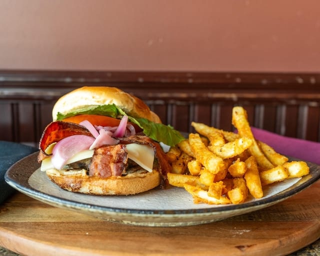 Bacon Brew Burger.